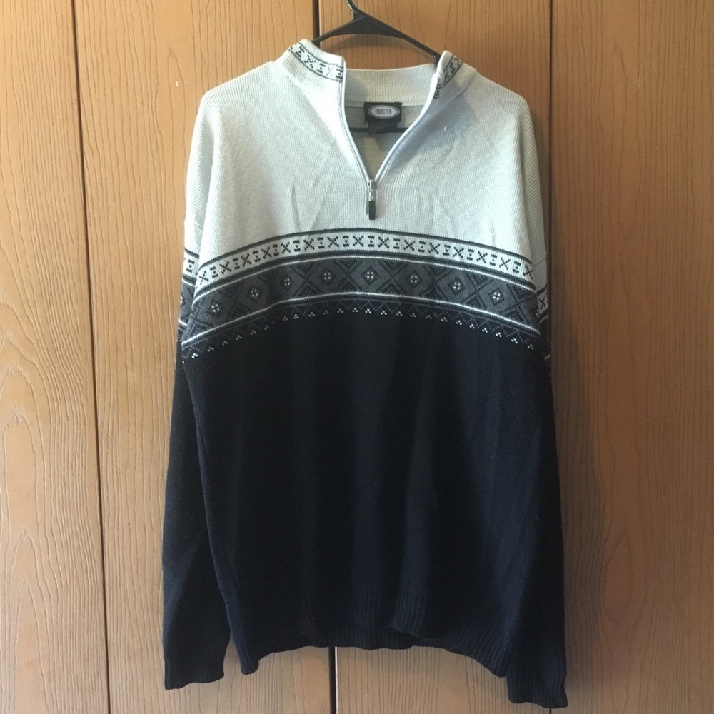 Vintage Meister Quarter Zip Sweater